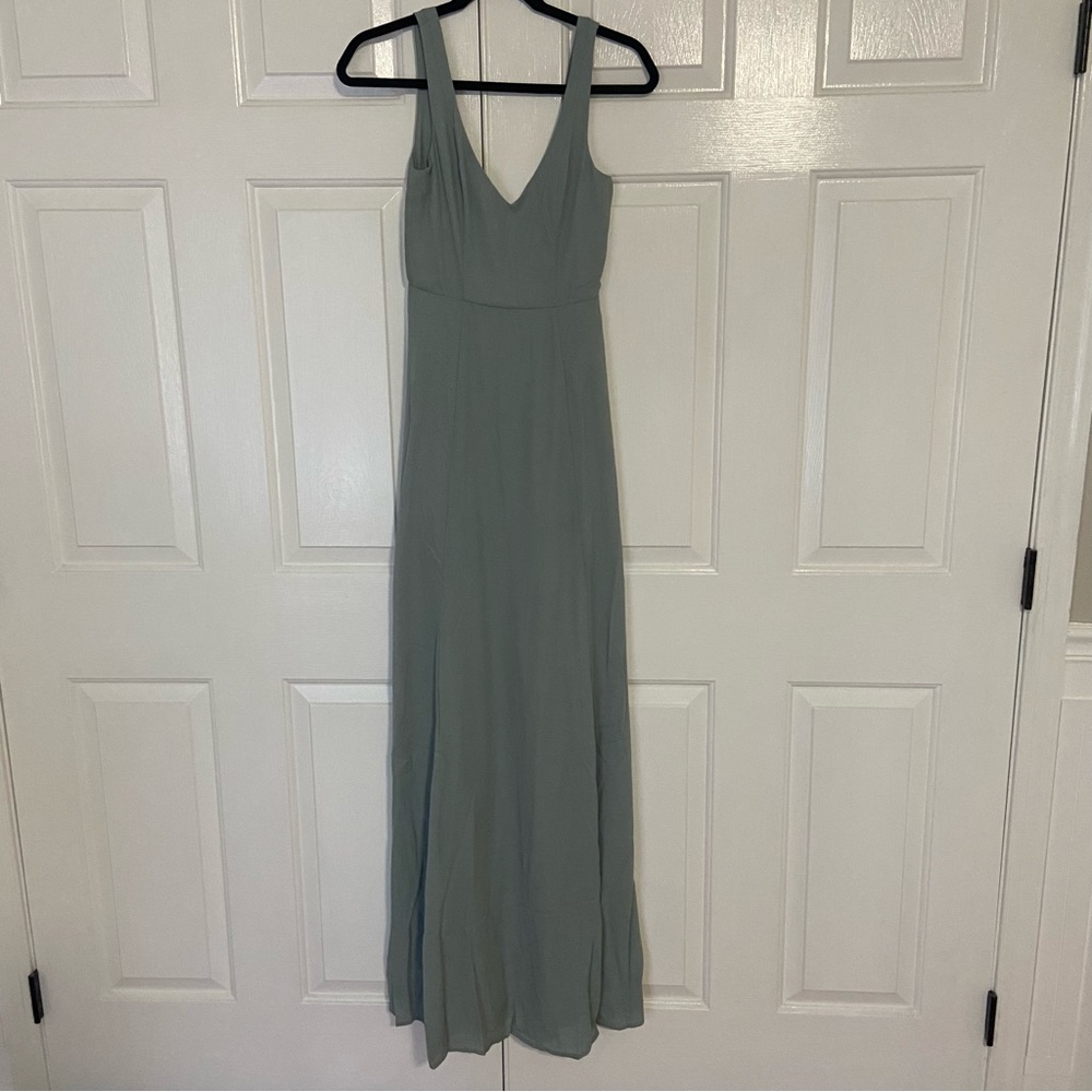 NWT Show Me Your Mumu Weddings Jenn Maxi Dress Size Small Silver Sage